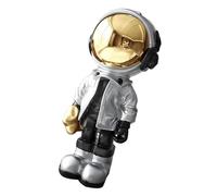JAMIEKA - Estatua de astronauta de resina grande para decoración de astronautas, decoración para hogar, oficina, entrada, computadora
