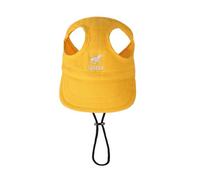 JAMIEKA - Sombrero de sol para perro de moda para aventura al aire última intervensión, gorra de tela transpirable con orificio para las orejas, perfecto para caminar y jugar en interiores