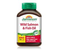 Jamieson Wild Salmon & Fish Oil 1000mg 180+20 Softgels Free