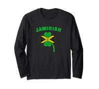 Jamirish Saint Patrick's Day Jamaican Irish Manga Larga