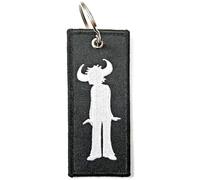 Jamiroquai - Llavero Icon Diseño Parche de Doble Cara Logotipo (Talla Única) (Negro, Blanco)