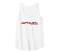 Jamiroquai - Logotipo Oficial de automatización roja Camiseta sin Mangas, Mujer, Blanco, S