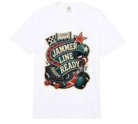 Jammer Line Ready Roller Derby Patines Comfort Colors Adult Heavyweight T-Shirt