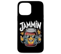 Jammin Cool Jam Jar con micrófono Divertido Carcasa para iPhone 13 Pro MAX