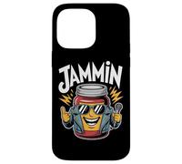 Jammin Cool Jam Jar con micrófono Divertido Carcasa para iPhone 14 Pro MAX