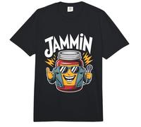 Jammin Cool Jam Jar con micrófono Divertido Comfort Colors Adult Heavyweight T-Shirt