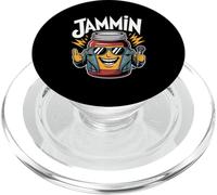 Jammin Cool Jam Jar con micrófono Divertido PopSockets PopGrip para MagSafe