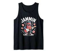 Jammin Guitarra Jarra Música Divertida Camiseta sin Mangas