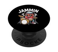 Jammin Rock Music Jam Drumbeat Diversión PopSockets PopGrip Adhesivo