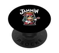 Jammin Rock Star Guitarra Cool Vibes PopSockets PopGrip Adhesivo