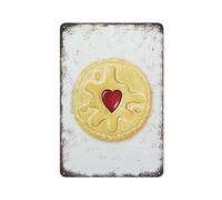 Jammy British Food Art British Food Wall Art Food Art Metal Tin Sign Plaque Poster Vintage Wall Room Gift Aluminium Creative Novelty Unique Funny Art Decoration Bar Tin Waterproof 8" x 12"