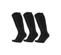 JAMNGHB 3 pares de calcetines de fútbol multifuncionales hasta la rodilla con textura de poliéster de alta compresión para entrenamiento y juego de fútbol sobre la rodilla