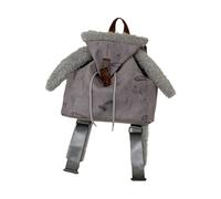 JAMNGHB Adorable mochila con temática de conejos con correa ajustable para el hombro, a la moda, coreana, unisex, casual, mochila de moda para niñas, Gray