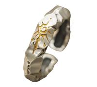 JAMNGHB Anillos de piedra de deseos con artesanía detallada, adecuados para aquellos que aman las joyas vintage y personalizan estilos, Zinc