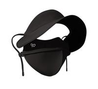 JAMNGHB Bloqueador solar ligero para mujeres para aventuras de temporada calurosa y cobertura de cuello de piel sensible, ligero para vacaciones en la playa, Negro, G