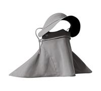 JAMNGHB Bloqueador solar ligero para mujeres para aventuras de temporada calurosa y cobertura de cuello de piel sensible, ligero para vacaciones en la playa, gris oscuro, F