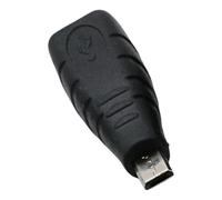 JAMNGHB Conectores adaptadores USB tipo B hembra a macho de 5 pines para dispositivos de impresora, carga y transferencia de datos, materiales ABS, adaptadores convertidores de micro a B