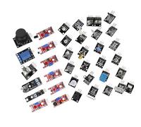 JAMNGHB Conjunto completo de sensores de placa de módulo de 37 piezas, colección con temperatura y luz incluidas, juego electrónico