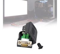 JAMNGHB D SUB - Adaptadores RS232 de 9 pines RS485 RS422 con tornillos de montaje/tuerca y conector de máquina de control fiscal de fácil instalación