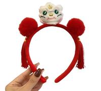 JAMNGHB Diadema de serpiente bordada única para fiesta tradicional china de primavera, celebración, aro de serpiente para varias ocasiones