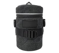 JAMNGHB Funda compacta para lente de cámara con tela resistente al agua que protege contra la lluvia y los golpes para fotógrafos lentes densos, XL, B, Compacto y portátil