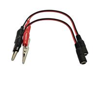 JAMNGHB Juego de 2 cables de alimentación DC5521 a pinza de cocodrilo para medición de voltajes de carga de dispositivos y conexión de energía solar, enlace de toma de corriente