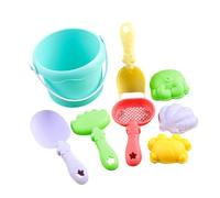 JAMNGHB Juego de herramientas de juego de arena, pala, cubo de arena, juguete para niños con colores brillantes para padres, niños, playa, vacaciones, pala y cubo de juguete