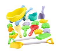 JAMNGHB Juego de herramientas de juego de arena, pala, cubo de arena, juguete para niños con colores brillantes para padres, niños, playa, vacaciones, pala y cubo de juguete