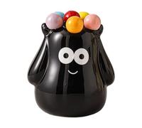 JAMNGHB Juego de utensilios de cerámica contemporáneos, 6 tenedores y tarro de almacenamiento para postre de frutas, accesorios de comedor en casa, apto para lavavajillas