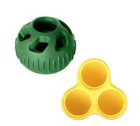 JAMNGHB Juguete de silicona para perros con fugas de congelación, rellenable, para limpieza de dientes, para perros pequeños a grandes, rompecabezas resistente a la masticación