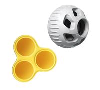 JAMNGHB Juguete de silicona para perros con fugas de congelación, rellenable, para limpieza de dientes, para perros pequeños a grandes, rompecabezas resistente a la masticación