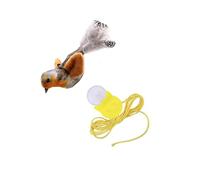 JAMNGHB Juguete realista para gatos, juguete de chirping gorrión, enriquecimiento, chirping realista gatos y felinos, divertido ejercicio, pájaro, sonido, alivio del aburrimiento de mascotas