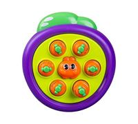 JAMNGHB Máquina de juego interactiva Whack Topo con adorable tema de zanahoria para el tiempo de unión familiar, juego de coordinación ojo-mano para niños