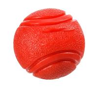 JAMNGHB Pelota de juguete para perros resistente a las mordidas para masticadores agresivos con textura de limpieza de dientes y diseño de alto rebote, pelota interactiva de goma para perros