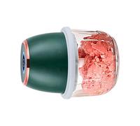 JAMNGHB Procesador de ajo eléctrico de 350 ml con fuente de alimentación recargable y cuenco de vidrio para un procesamiento eficiente de ingredientes, helicóptero multifuncional para alimentos