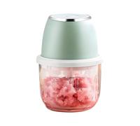 JAMNGHB Procesador de ajo eléctrico de 350 ml con fuente de alimentación recargable y cuenco de vidrio para un procesamiento eficiente de ingredientes, helicóptero multifuncional para alimentos