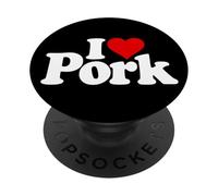 JAMÓN DE Bacon con Carne DE Cerdo I Love Heart PopSockets PopGrip Adhesivo