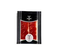 Jamón de Cebo Ibérico Jamones Tartessos I 50% Raza Ibérica I Curación en Bodegas Naturales de una forma Artesanal I Sobres de Loncheado I 80gr por sobre I 20 Sobres