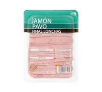 Jamón de pavo Hacendado finas lonchas Paquete 225 g Pack 2