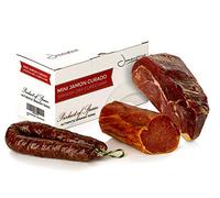 Jamón Serrano Curado Deshuesado 1 kg + Lomo Duroc Natural 250 gr + Salchichón Sarta 200 gr - Jamonprive