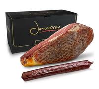 Jamon Serrano Deshuesado 1 Kg con Chorizo Ibérico - Sabor Tradicional Curado - Para Tapas, Regalos y Cesta Embutidos Para Regalar | Mini Jamón Serrano - Jamón Deshuesado