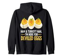 Jamón y Pavo. No, yo Estoy aquí por los Huevos Rellenos. Ama Sudadera con Capucha