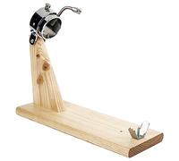 San Ignacio Madera JAMONERO Cabezal Giratorio Acero, 2X30CM Sevilla, 48,6x18,2x30