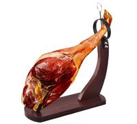 Jamonero España - Estructura De Madera Premium, Soporte De Corte Profesional, Superficie Resistente Al Para La Preparación De Carne Gourmet | Adición Perfecta Años de Experiencia Desi