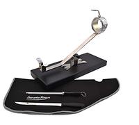 Jamonero Giratorio basculante Giratorio, Soporte jamonero + Set de Corte con Cuchillo jamonero, chaira y Cubre Jamon: (Base Madera Negra)…
