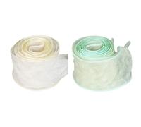 Jamron 2 Pares Seda Gasa Cordones de Cinta Planos para Zapatillas de Deporte SN0703500 Set-5 120CM