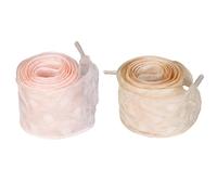 Jamron 2 Pares Seda Gasa Cordones de Cinta Planos para Zapatillas de Deporte SN0703500 Set-6 100CM