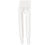 Jamron Mujer Invierno Mallas Térmicas de Cintura Alta Medias Gruesas Cálidas de Algodón Elástico 360g con Pie Blanco L