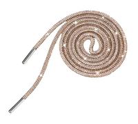 Jamron Una Pieza 4MM Brillante Cordones de Zapato Redondos con Strass Recambios Cordones para Sudadera Capucha SN0712111 Champán 80CM
