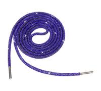 Jamron Una Pieza 4MM Brillante Cordones de Zapato Redondos con Strass Recambios Cordones para Sudadera Capucha SN0712111 Azul 120CM
